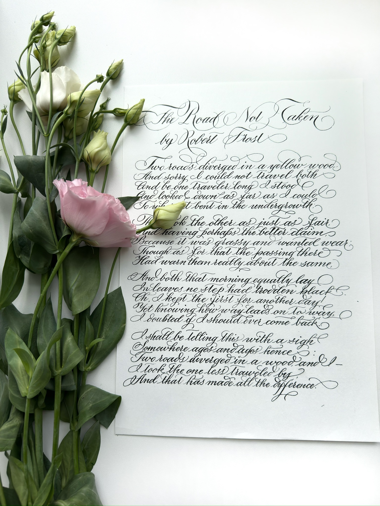 Handwritten Calligraphy example 6