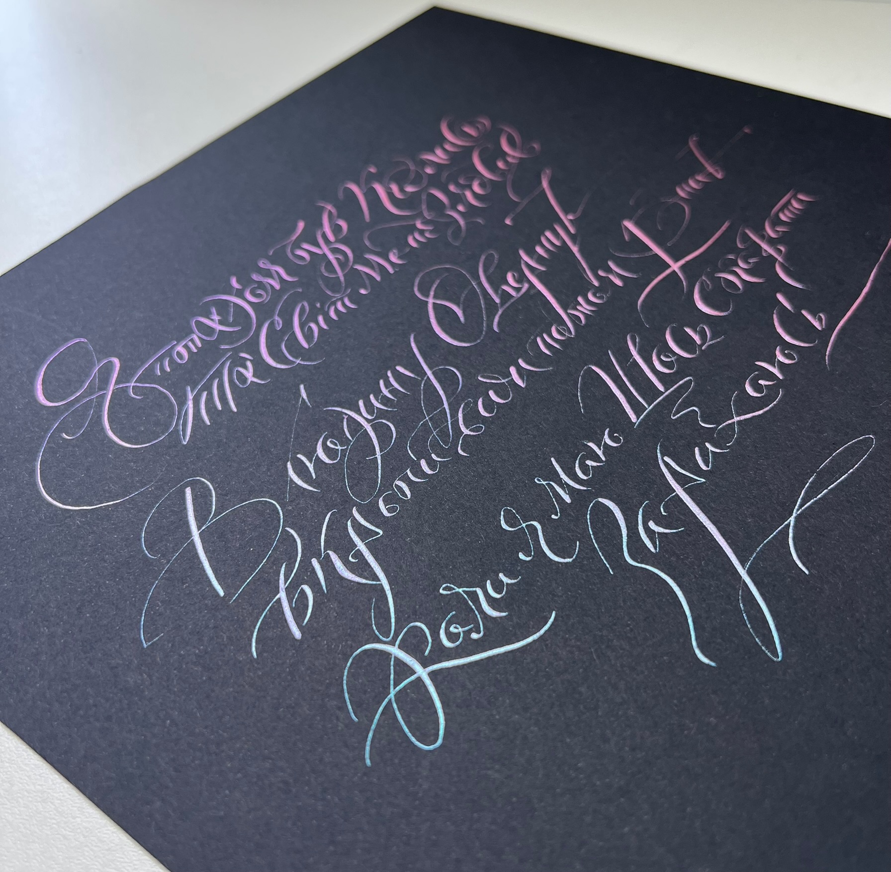 Handwritten Calligraphy example 8